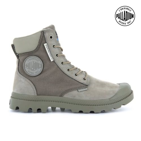 Palladium Pampa SC WPN U-S Men's Boots Olive | UK K104-ZFC